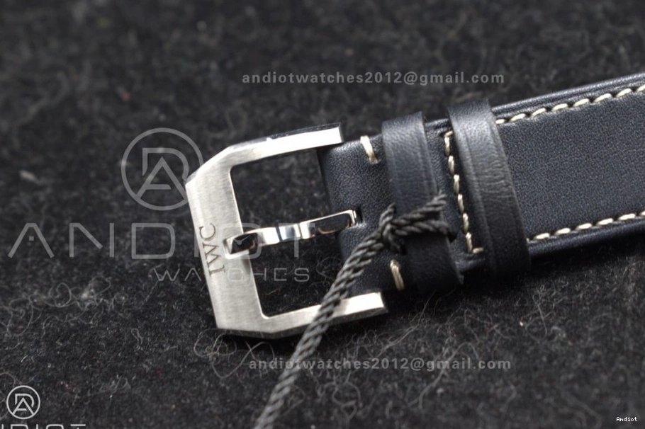 Edition A32111 1:1 Blue Mark Dial Pilot IW328203 on Leather ZF XX Best Dark Strap Blue 1203